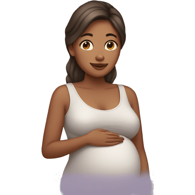 pregnant young woman emoji