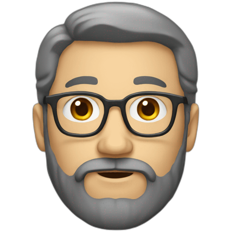 profesor con barba emoji