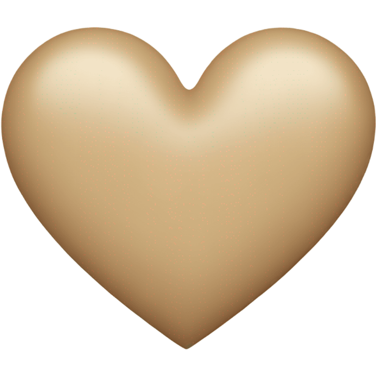 Beige heart  emoji