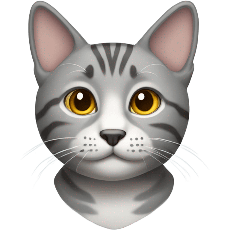 Grey tabby cat  emoji