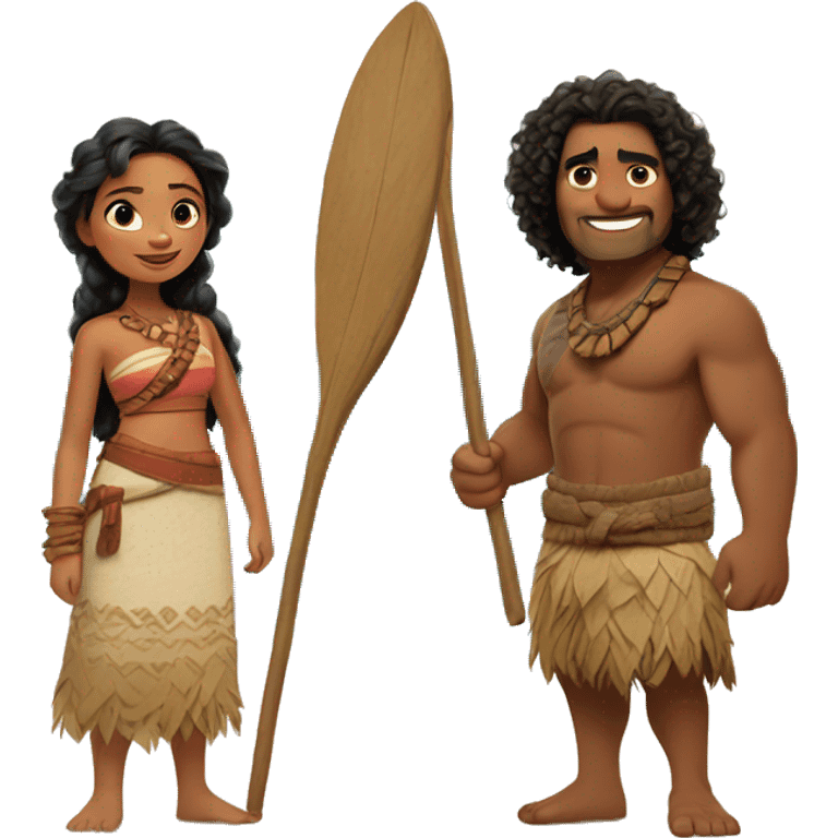 Maui and Moana emoji