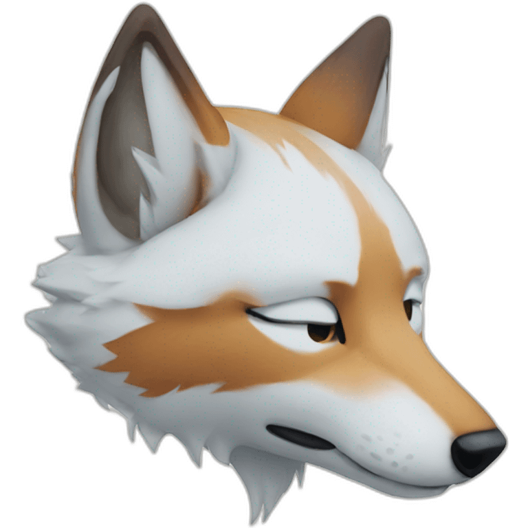 snow fox emoji