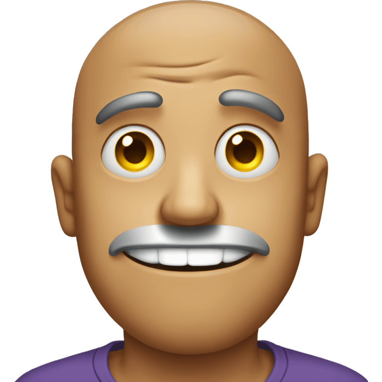 uncomfortable emoji with a grimace and eye twitch  emoji