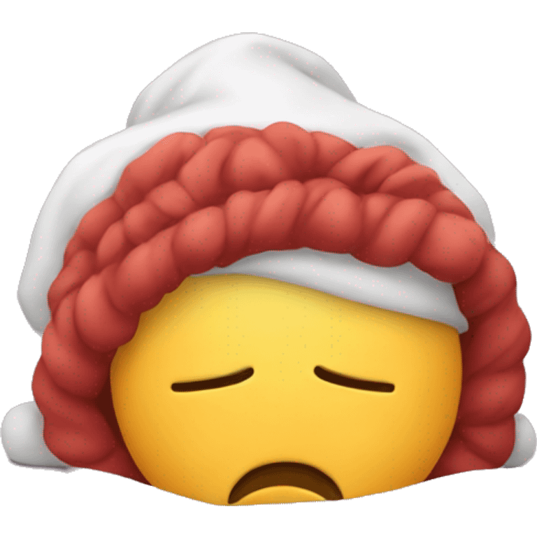 calssic sleepy emoji with an sleepcapellete emoji