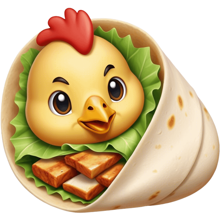 chicken wrap emoji