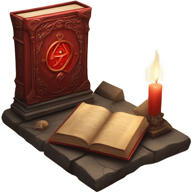 red magical book necromancer emoji