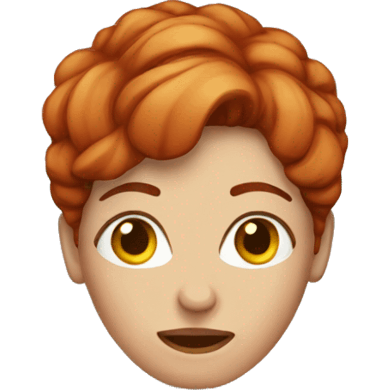 Female red hair mummy emoji