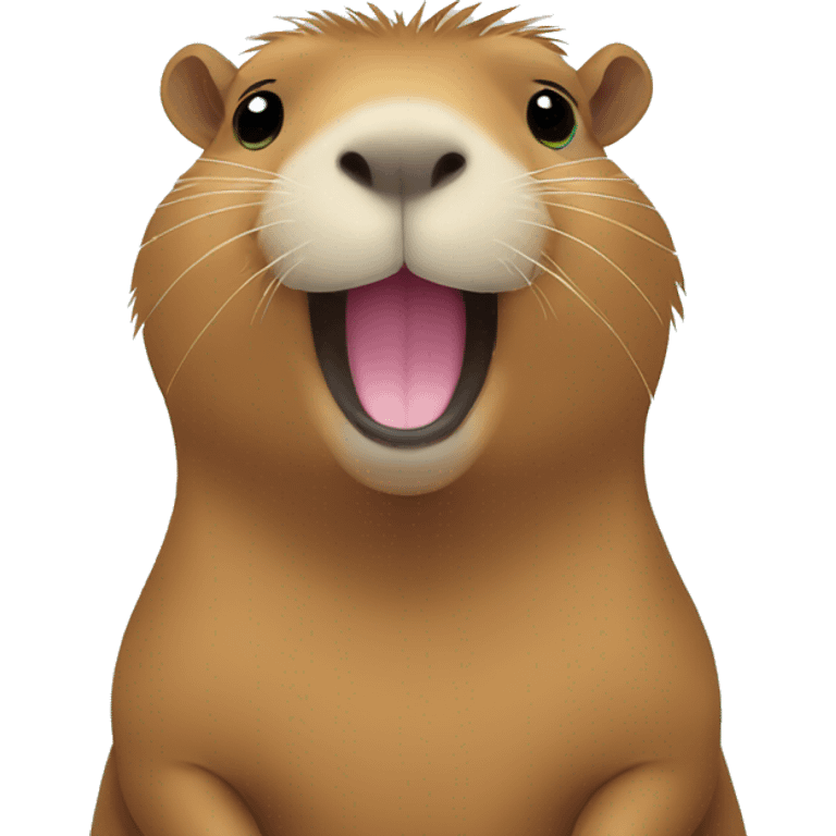 happy capybara emoji