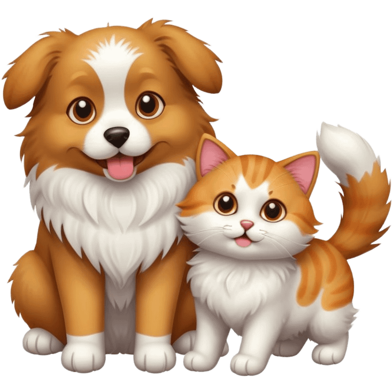 Dog and cat  emoji