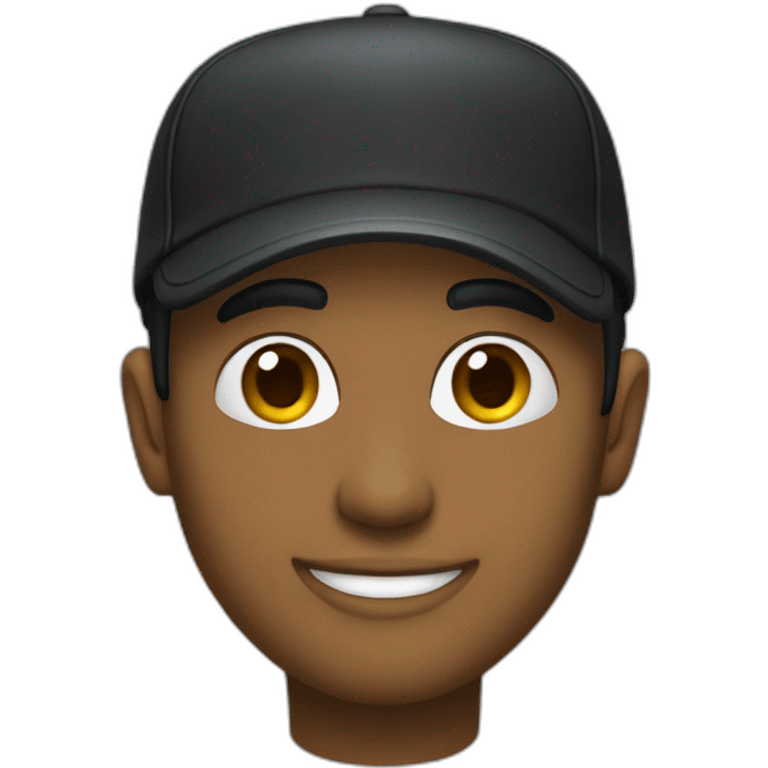 Boné preto emoji