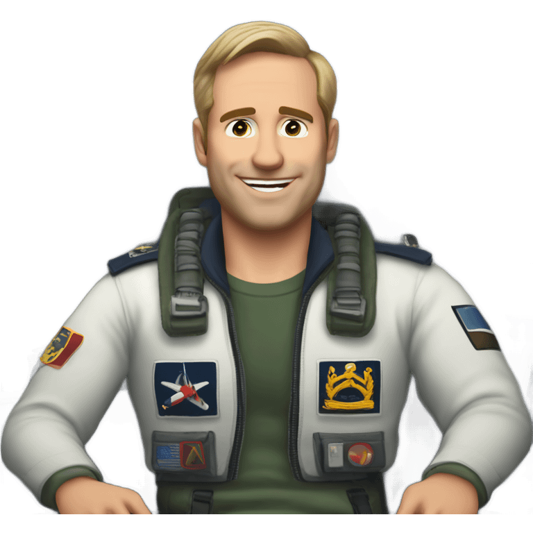 Martin Apprich in a navy jet cockpit  emoji