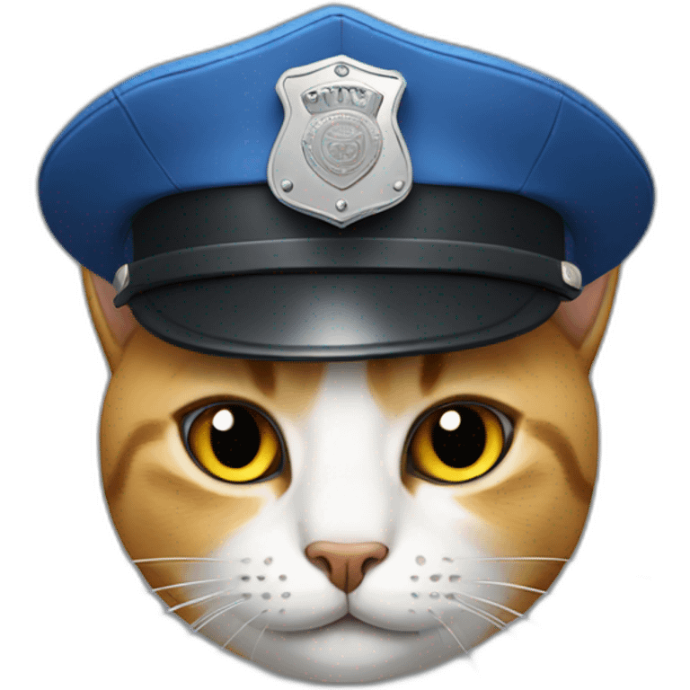 cat in police hat emoji