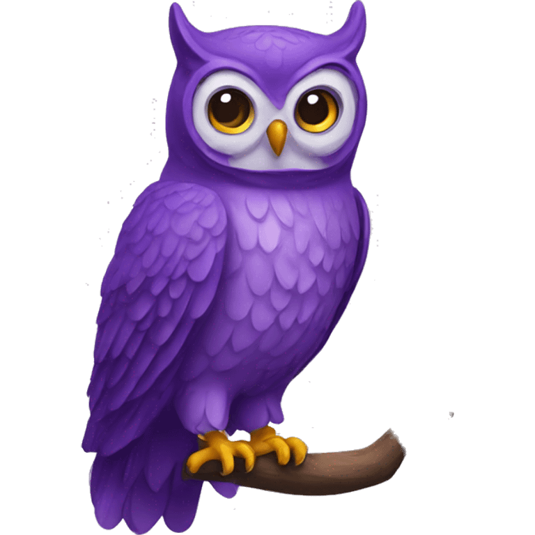 purple owl emoji