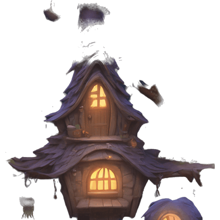 mystical witch cottage  emoji