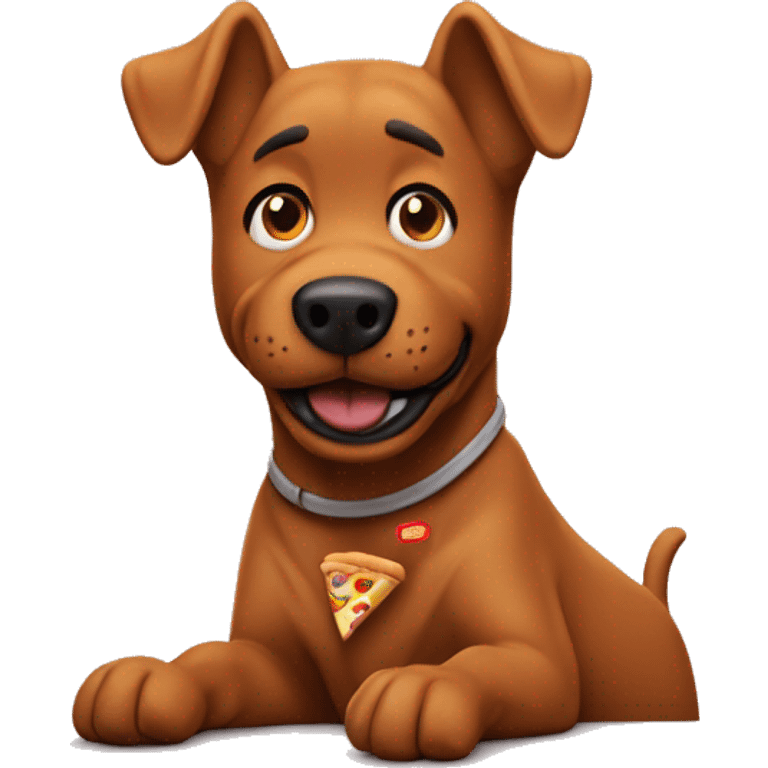 Scrappy-doo working in fast food emoji