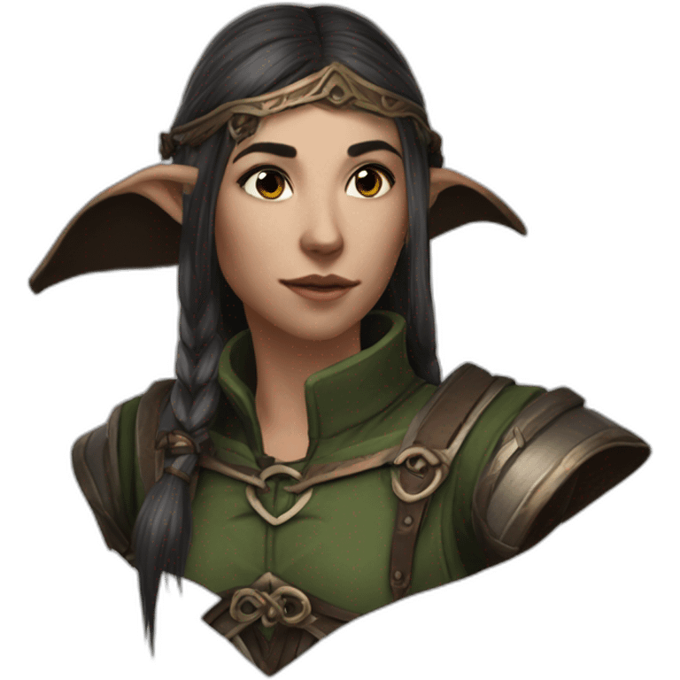 Female half-elf bard baldur's gate 3 emoji