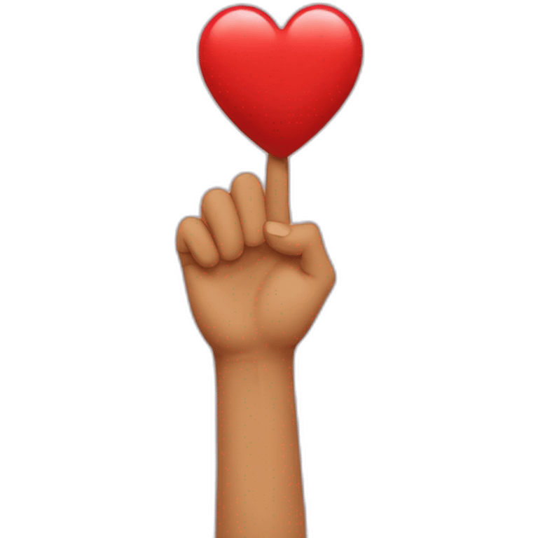 Coeur dans les mains emoji