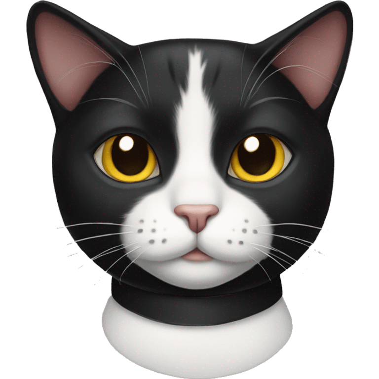 Tuxedo cat emoji