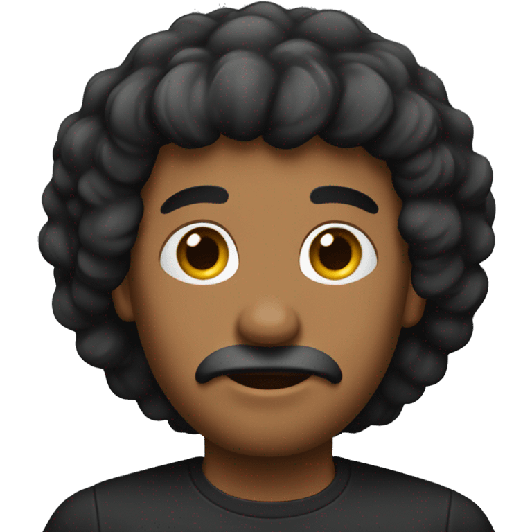 hombre flequillo pelo negro  emoji