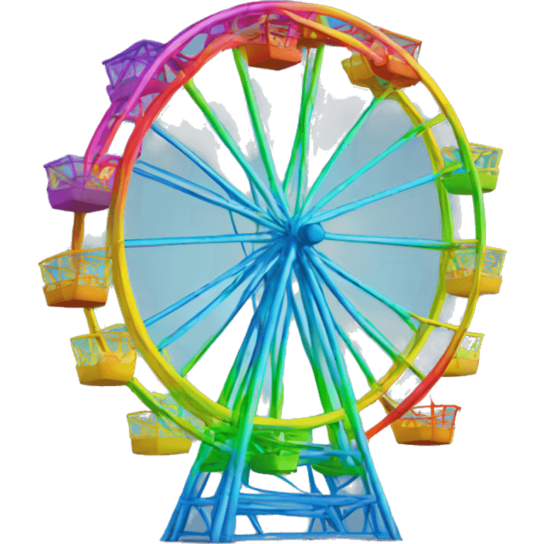 rainbow ferris wheel emoji