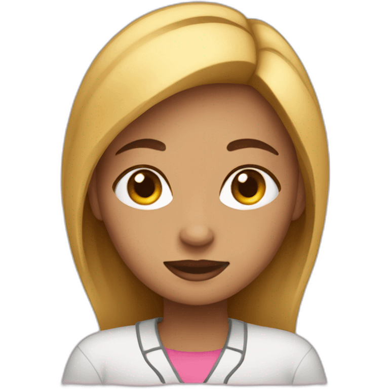 girl working on mac emoji