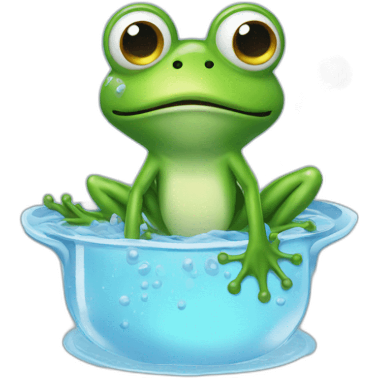 frog boiling in water emoji