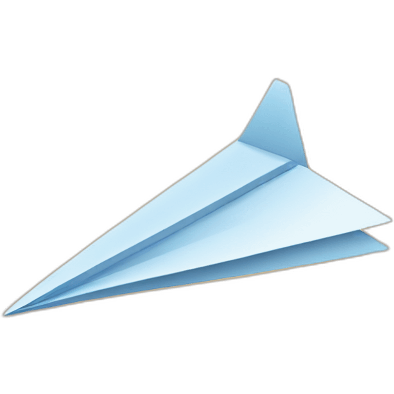 high-tech paper airplane emoji