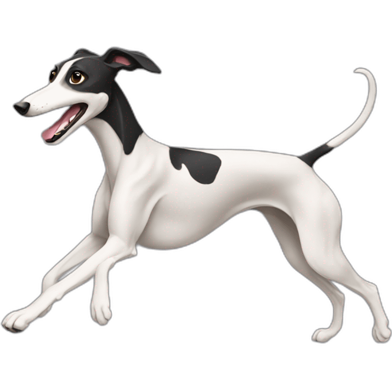 Black Greyhound Running emoji