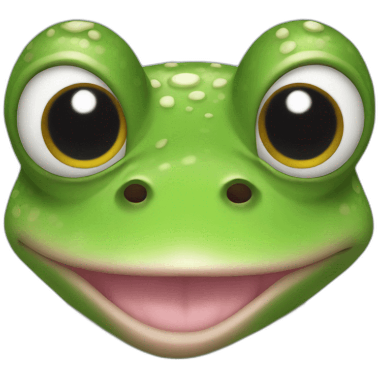 Ugly frog emoji