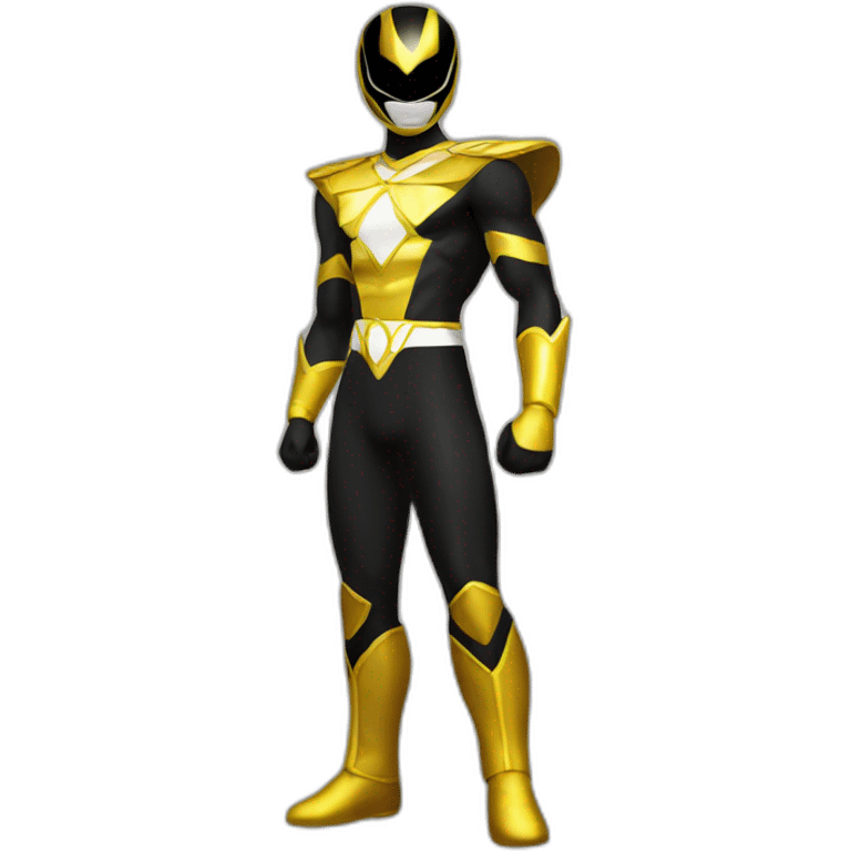 golden black power ranger full body emoji