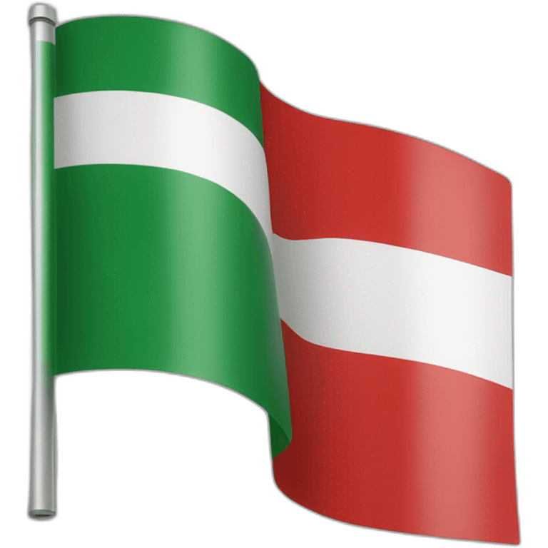 chechen flag Red white green emoji