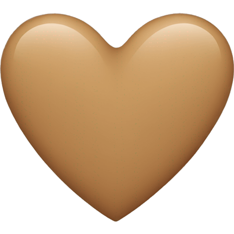 A light brown heart emoji