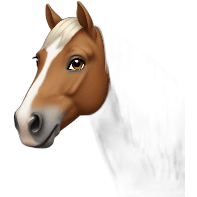 Horse with makeup emoji