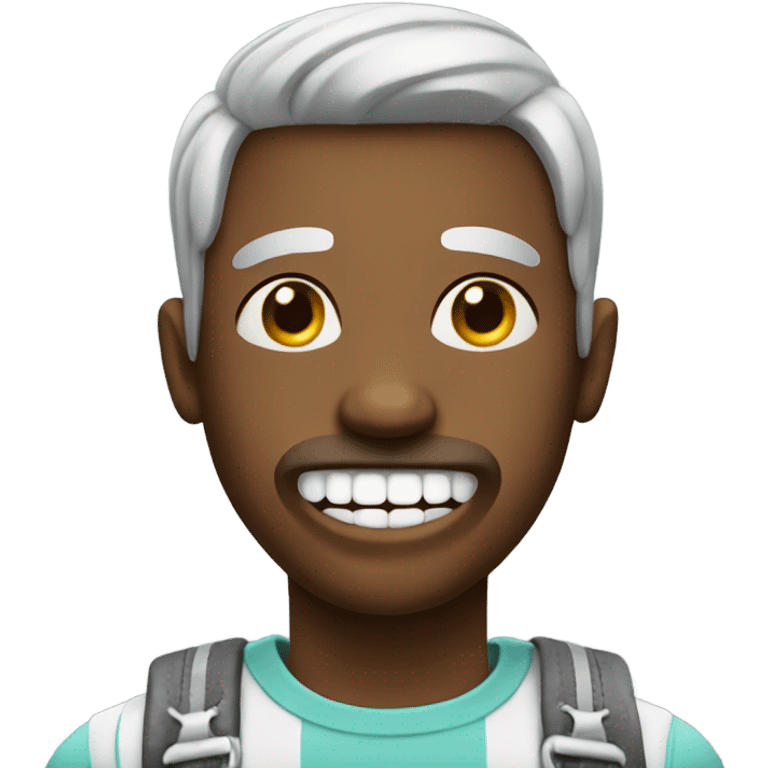 Weird dude with braces emoji