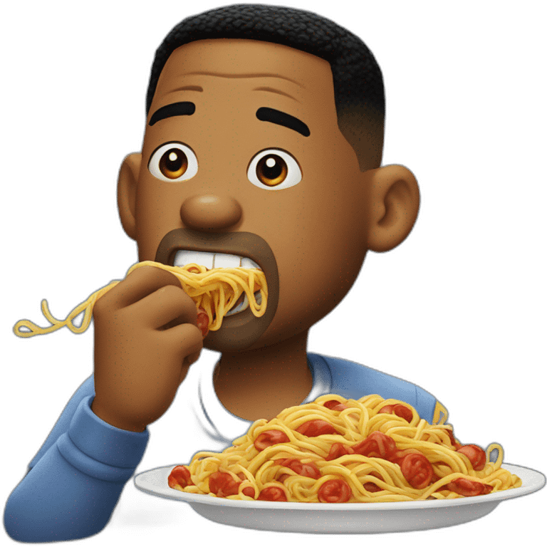 Will smith eating spaghetti  emoji