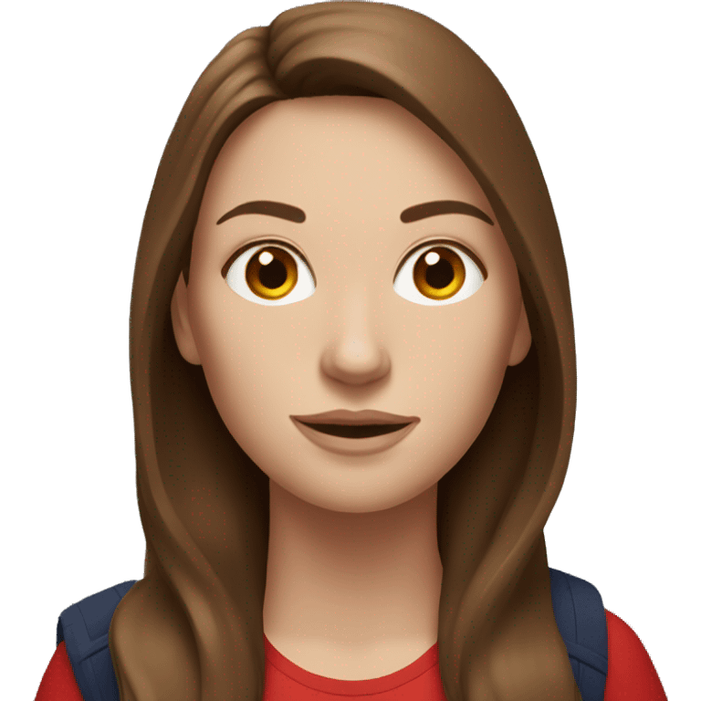 White woman with long brown hair holding Red Bull emoji