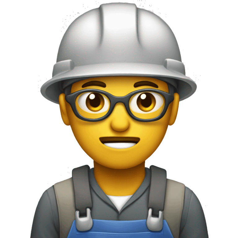 dirty and tired  factory worker emoji