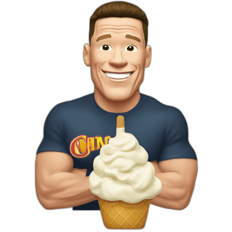 john cena ice cream chinese emoji