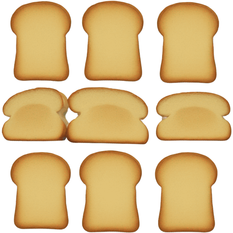 slices of bread on a plate  emoji