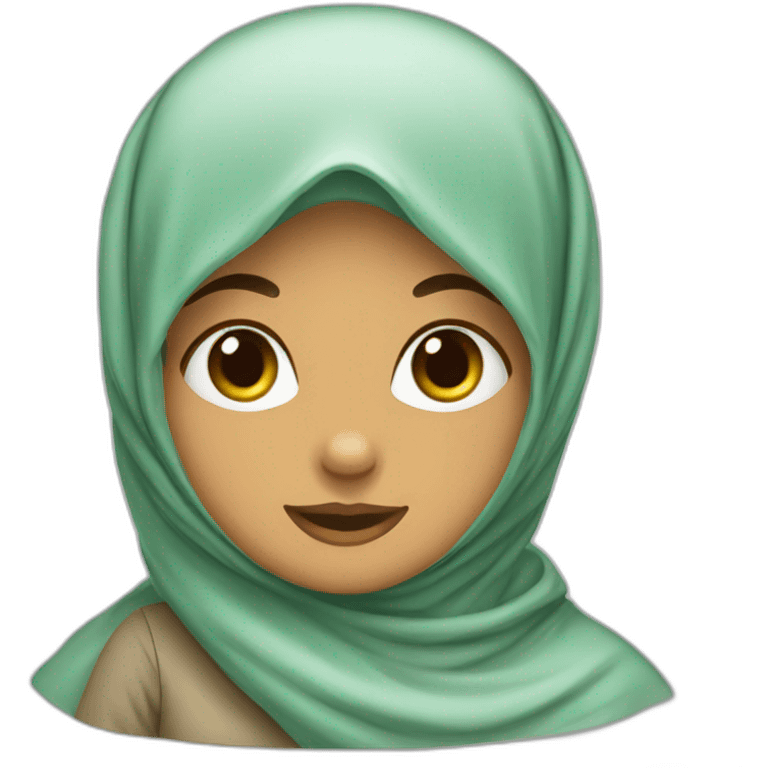 Dinosaure en hijab emoji