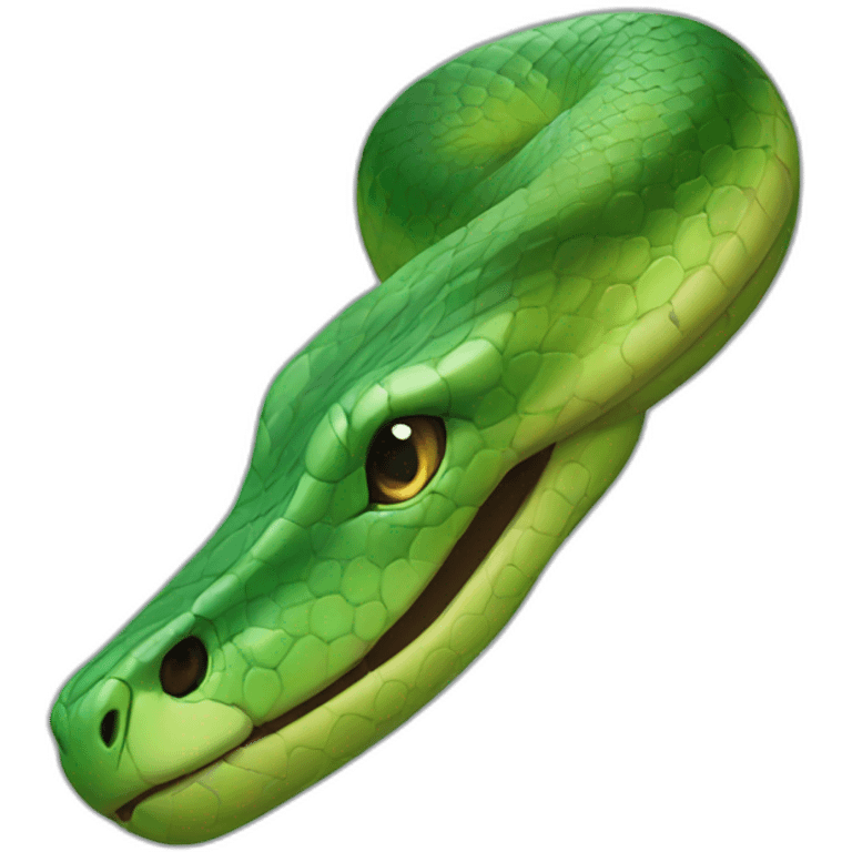 Green Snake head emoji