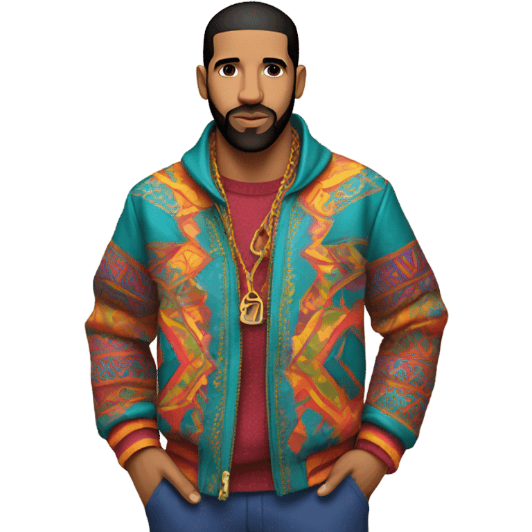 Drake with color emoji