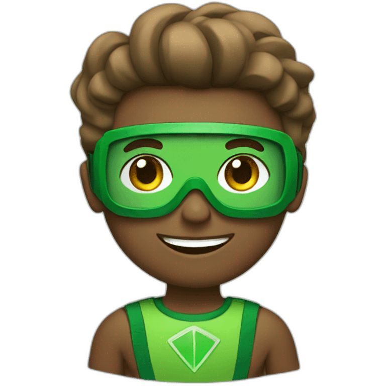 eco friendly super hero emoji