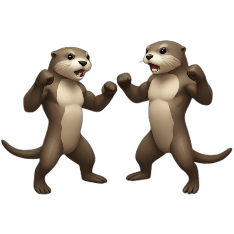 otter mma fighting emoji