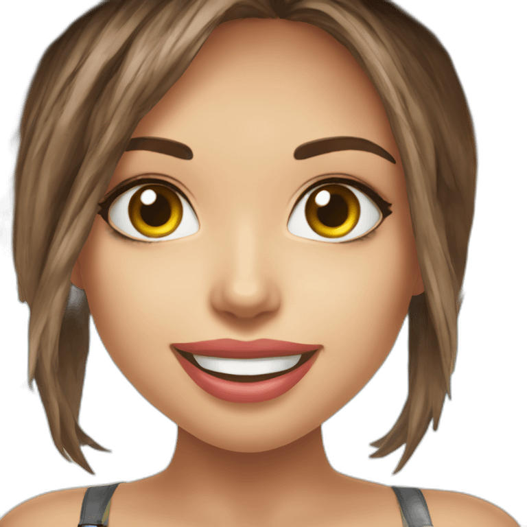 Riley Reid at beach emoji