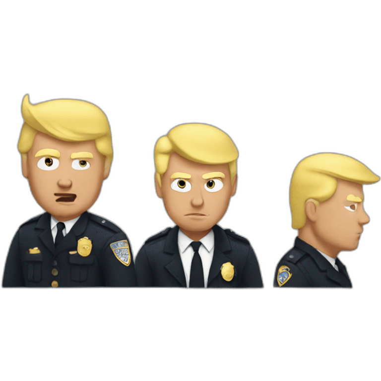 trump-getting-arrested emoji