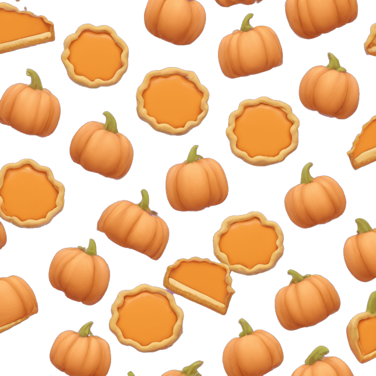 pumpkin light pink pie emoji