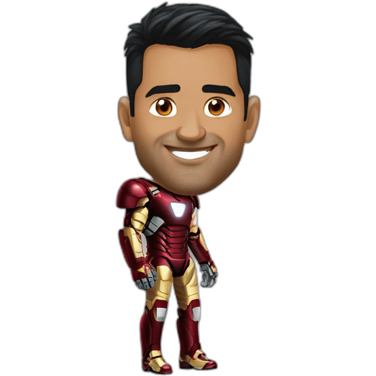 Ms dhoni iron man  emoji