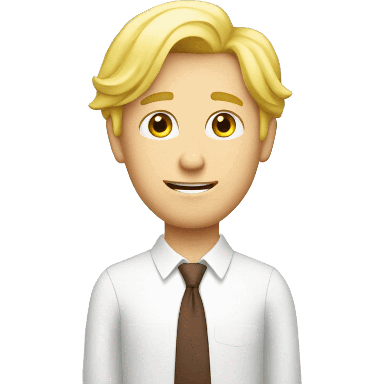 blond man saying CBO emoji