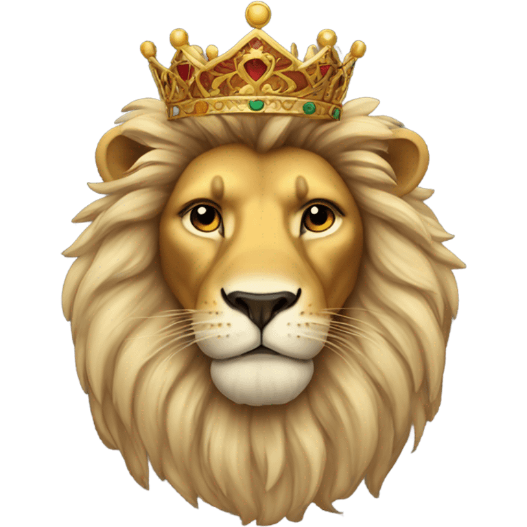 Lion with crown  emoji